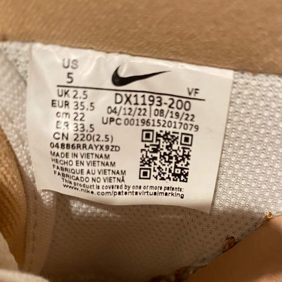 Nike Air Force 1 Low LXX Womens Size 5 Vachetta/Tan/Flax/Sail - Picture 9 of 9